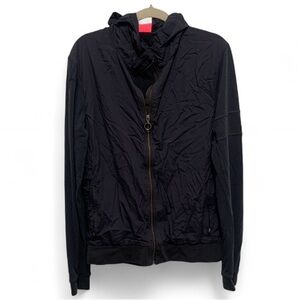 Rapha Gray Wool Blend Hooded Long Sleeve Top